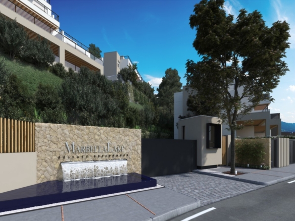 A3 Marbella Lake apartments Nueva Andalucia entrance