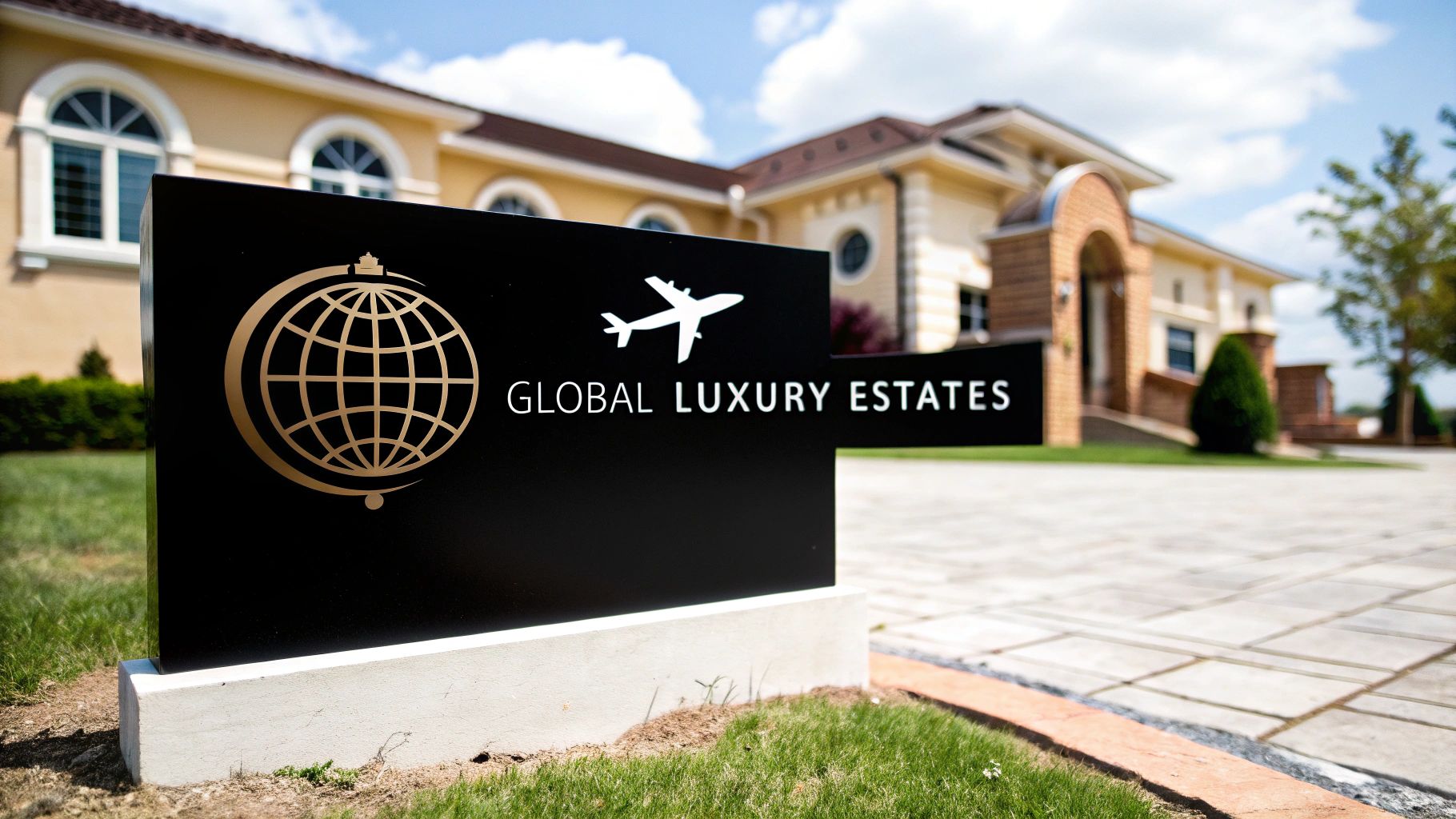 sell high end real estate to foreign investors luxury sign