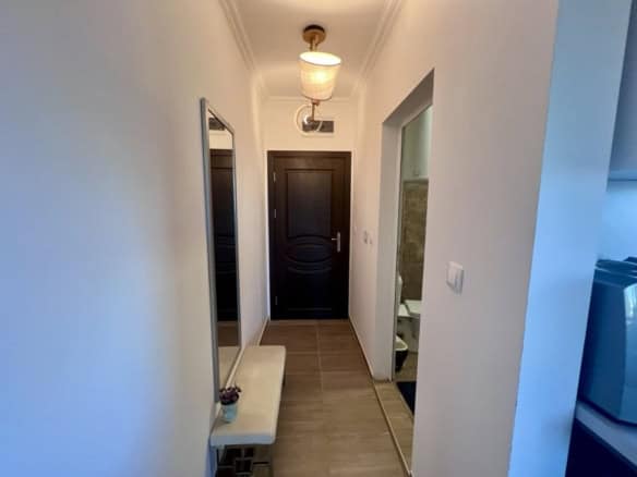 Sunny Beach studio apartment with contemporary design and efficient layout.