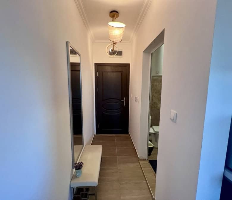 Sunny Beach studio apartment with contemporary design and efficient layout.