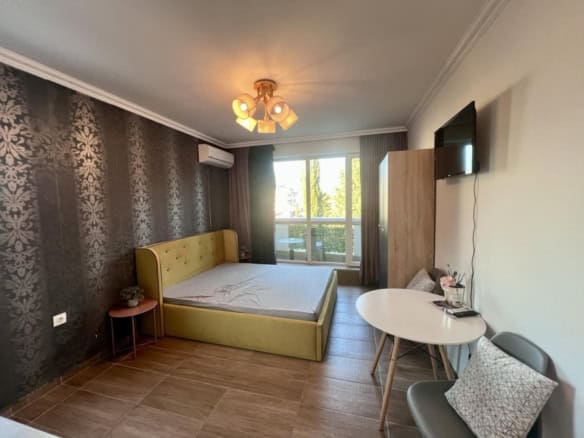 Modern studio apartment in Magnolia Residence, Sunny Beach, Bulgaria.
