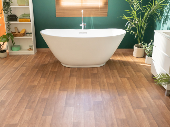 Luxury bathrooms are increasingly being designed as calm, open spaces where clean lines and uninterrupted surfaces create a more spa-like mood.